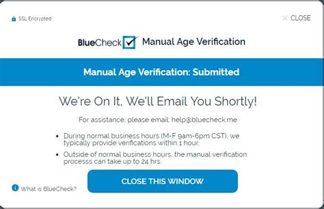 bluecheck age verification scam.